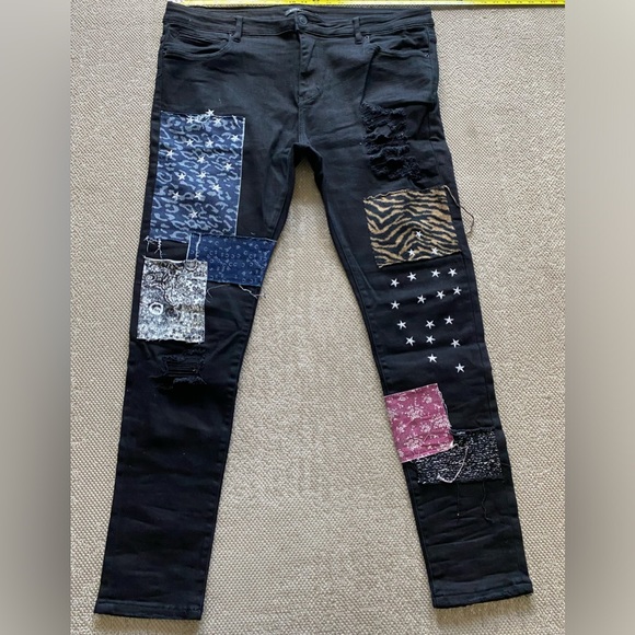 Embellish brand denim jeans black waist 42 - Picture 1 of 5